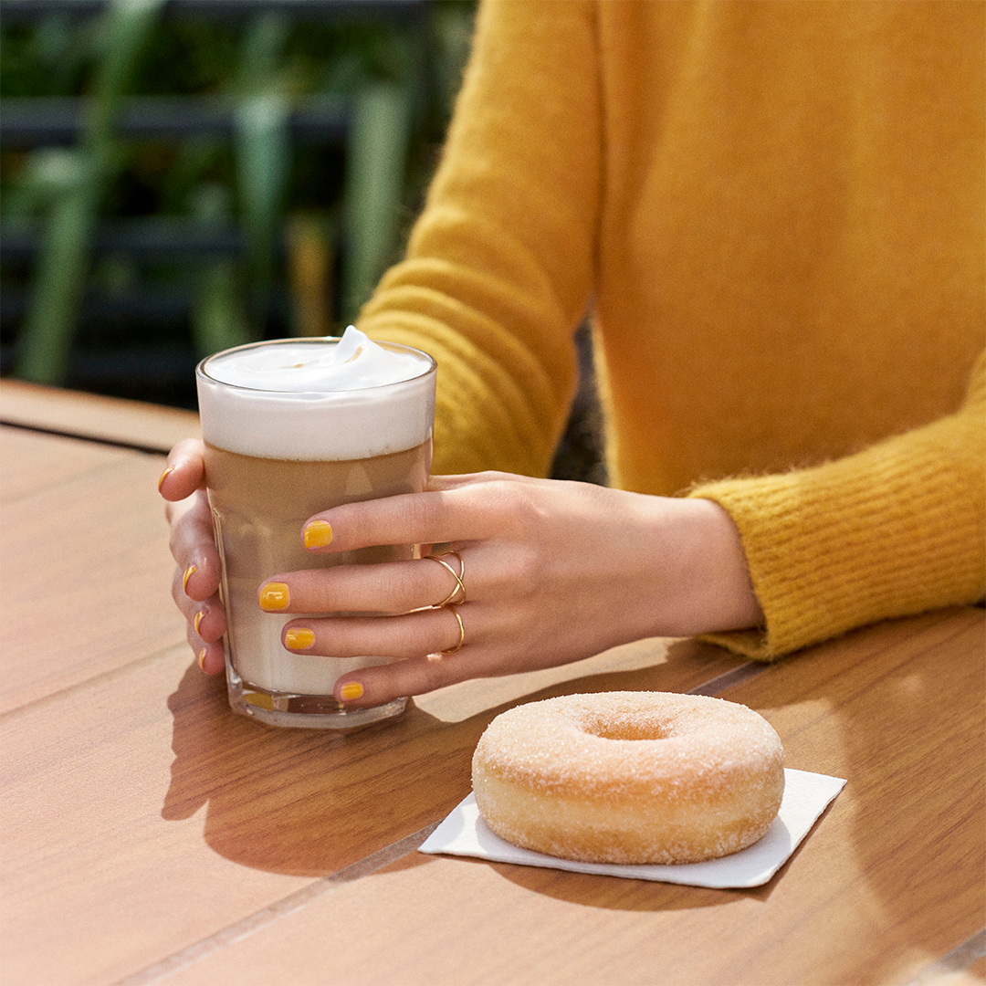 McDonald's Latte and Donut